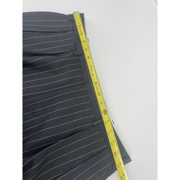 Ralph Lauren Purple Label 3 Piece Suit Black Wool Stripe 42L Jacket Vest 36 Pant - Picture 14 of 16